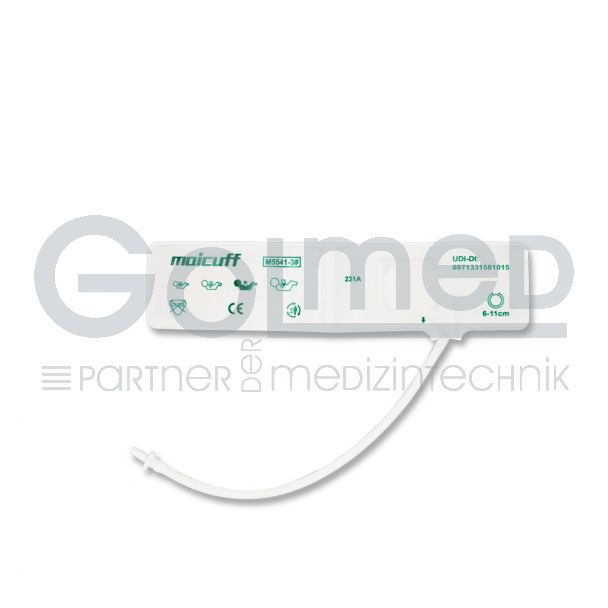 NiBP-Einweg-Manschette, 1-Schlauch, Neonatal Gr. 3, 6-11 cm
