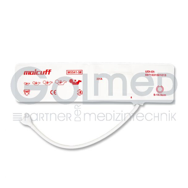NiBP-Einweg-Manschette, Neonatal, 9-14,5 cm, wie Philips #M1873B