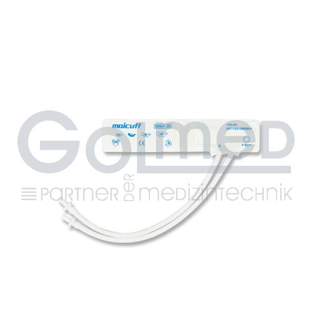 NiBP-Einweg-Manschette, 2-Schlauch, Neonatal Gr. 2, 4-8 cm