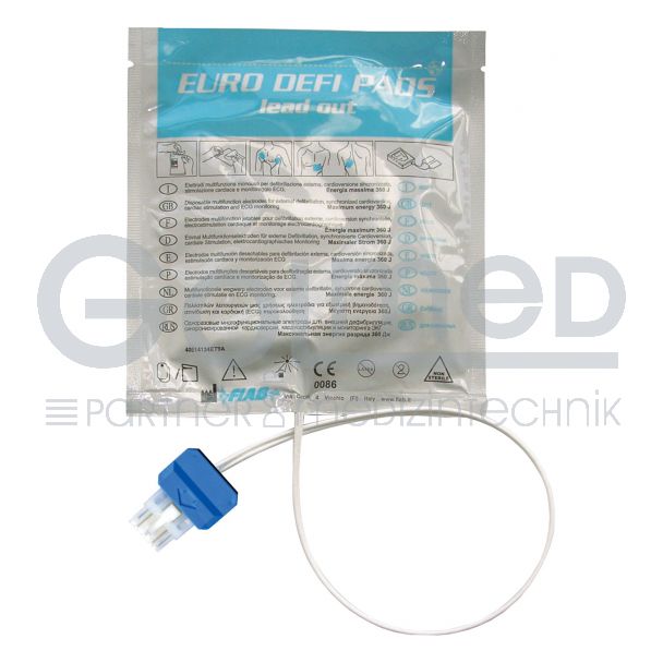 Multifunktionselektrode für Erw., vorkonnektiert, zu Nihon Koden etc., 10 Paar Bild 2