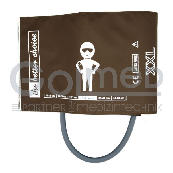 NiBP-Manschette BC1, 1-Schlauch, Erw. XXL 27-53 cm, mit Adapter