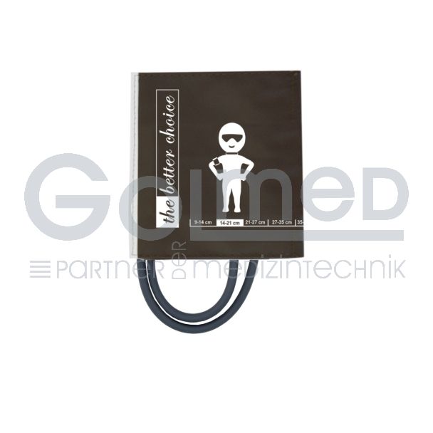 NiBP-Manschette BC2, 2-Schlauch, Kleinkinder 9-14 cm, mit Adapter