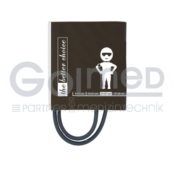 NiBP-Manschette BC2, 2-Schlauch, Erw. klein 21-27 cm, mit Adapter
