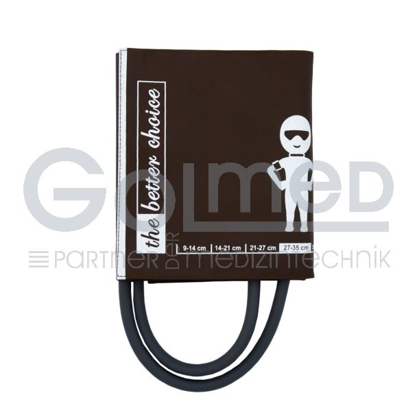 NiBP-Manschette BC2, 2-Schlauch, Erw. mittel 27-35 cm, mit Adapter