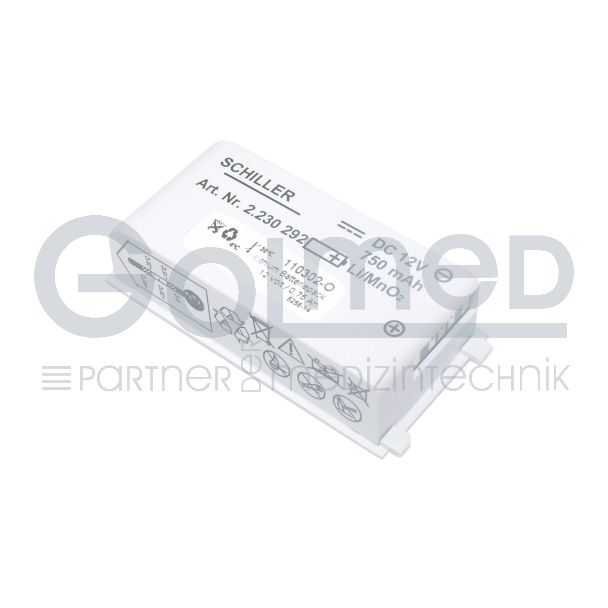 Lithium-Batterie, Original Schiller FRED easyport "inkl. Gefahrgut"