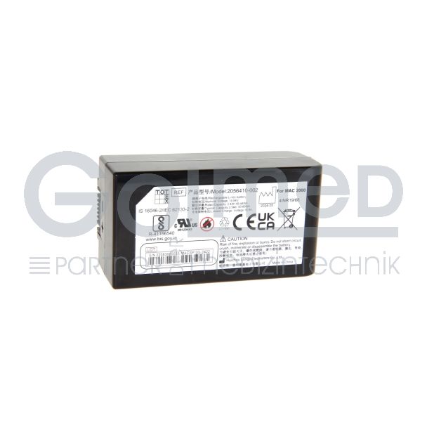 Li Ion-Akku, 14,54 Volt, 3,5 Ah, Original GE Marquette für MAC 2000