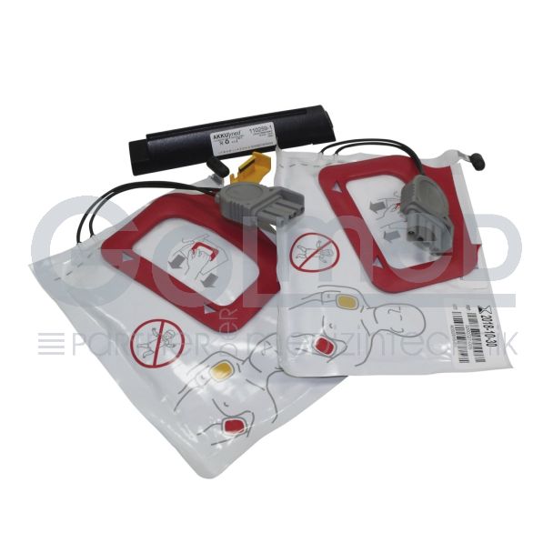 Lithium-Batterie, Original Physio Control LP CR Plus  inkl. 2 QUIK PAK