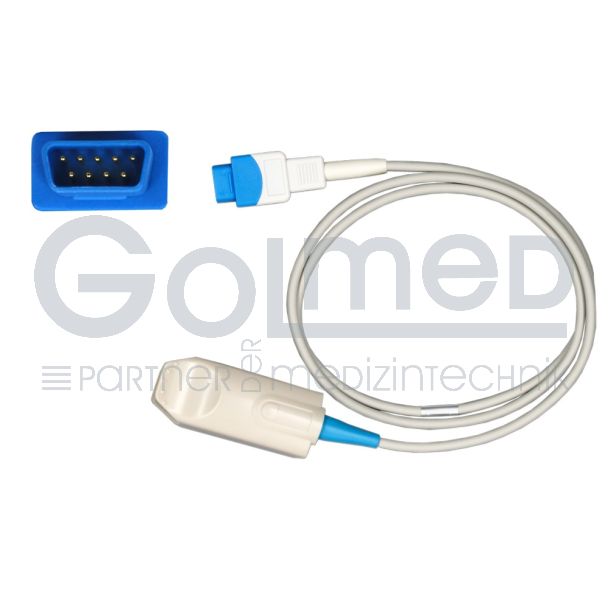 SpO2-Fingerclip-Sensor für Erw., zu GE Datex TruSignal, 110 cm