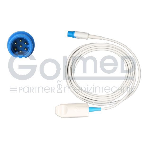 SpO2-Fingerclip-Sensor für Erw., zu Dräger Siemens MultiMed, 300 cm