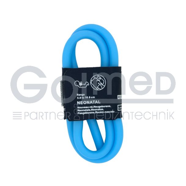 NiBP-Manschette, 1-Schlauch, einteilig, Neonatal 5,8 - 10,8 cm, mit Adapter