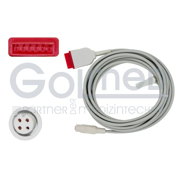 IBP-Adapterkabel für B.Braun-Transducer, zu GE Marquette / GS Stemple