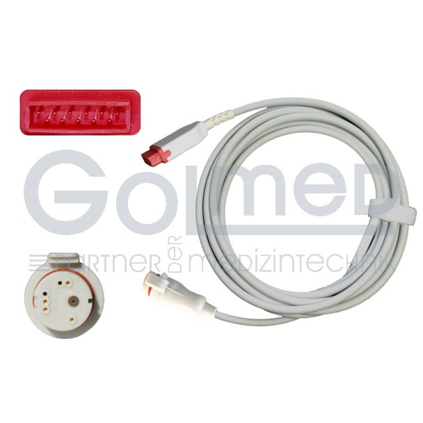 IBP-Adapterkabel für B.D.-Transducer, zu GE Marquette / GS Stemple