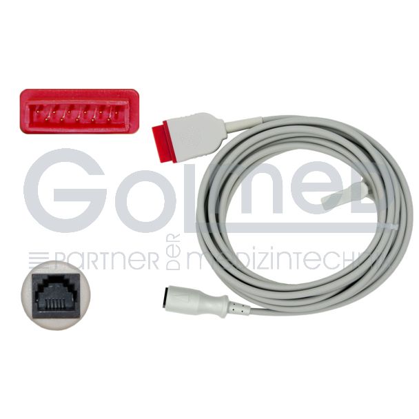 IBP-Adapterkabel für Medex-Transducer, zu GE Dash, Eagle