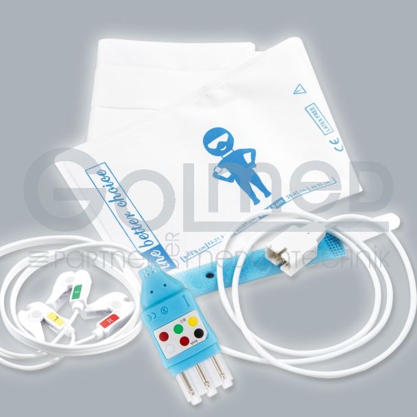 Einweg-Set zu Philips "Neu", bestehend aus: EKG, SpO2 (Nellcor), NIBP