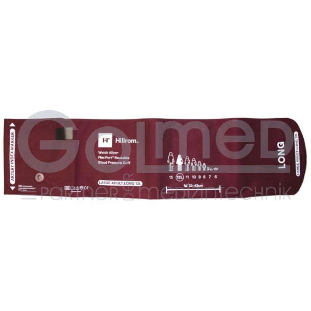 FlexiPort® Manschette 12L, Erw. groß, lang 32-43 cm, Orig. Welch Allyn
