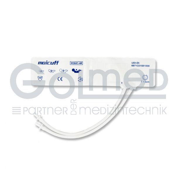 NiBP-Einweg-Manschette, 2-Schlauch, Neonatal Gr. 4, 7-13 cm