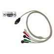 5-adr. LZ-EKG-Komplettkabel mit Druckknopf, zu Schiller MT-100