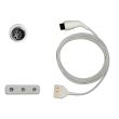 3-adr. EKG-Stammkabel mit 1,5 mm DIN-Buchse, zu Spacelabs etc.
