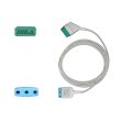 3-adr. EKG-Stammkabel mit 1,5 mm DIN-Buchse, zu Nihon Kohden