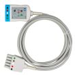 EKG-Verlängerungsleitung mit Dual-Pin Konnektor, zu Dräger Siemens Bild 2