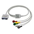 5-adr. LZ-EKG-Komplettkabel mit Druckknopf, IEC, Orig. GE Getemed Bild 2