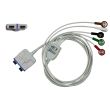 5-adr. LZ-EKG-Komplettkabel mit Druckknopf, AHA, Orig. GE Getemed