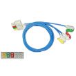 3-adr. OP-EKG-Patientenleitung mit Klammern, zu Dräger (ARBO-VS), 100 cm