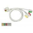 3-adr. EKG-Patientenleitung mit Klammern, zu Dräger (ARBO-VS), 100 cm