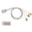 3-adr. EKG-Patientenleitung mit Klammern, zu GE Marquette (Multi-Link), 90 cm