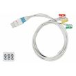 3-adr. EKG-Patientenleitung mit Klammern, zu GE Datex-Ohmeda, 90 cm