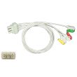 3-adr. EKG-Patientenleitung mit Klammern, zu Philips HP, 100 cm