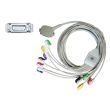 10-adr. EKG-Komplettkabel mit Klammern, zu Siemens etc.