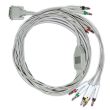 10-adr. EKG-Komplettkabel mit Bananenstecker, zu Philips Bild 2