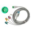 3-adr. EKG-Komplettkabel Economy mit Klammern, zu Mindray