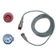 IBP-Adapterkabel für B.D.-Transducer, zu Philips HP